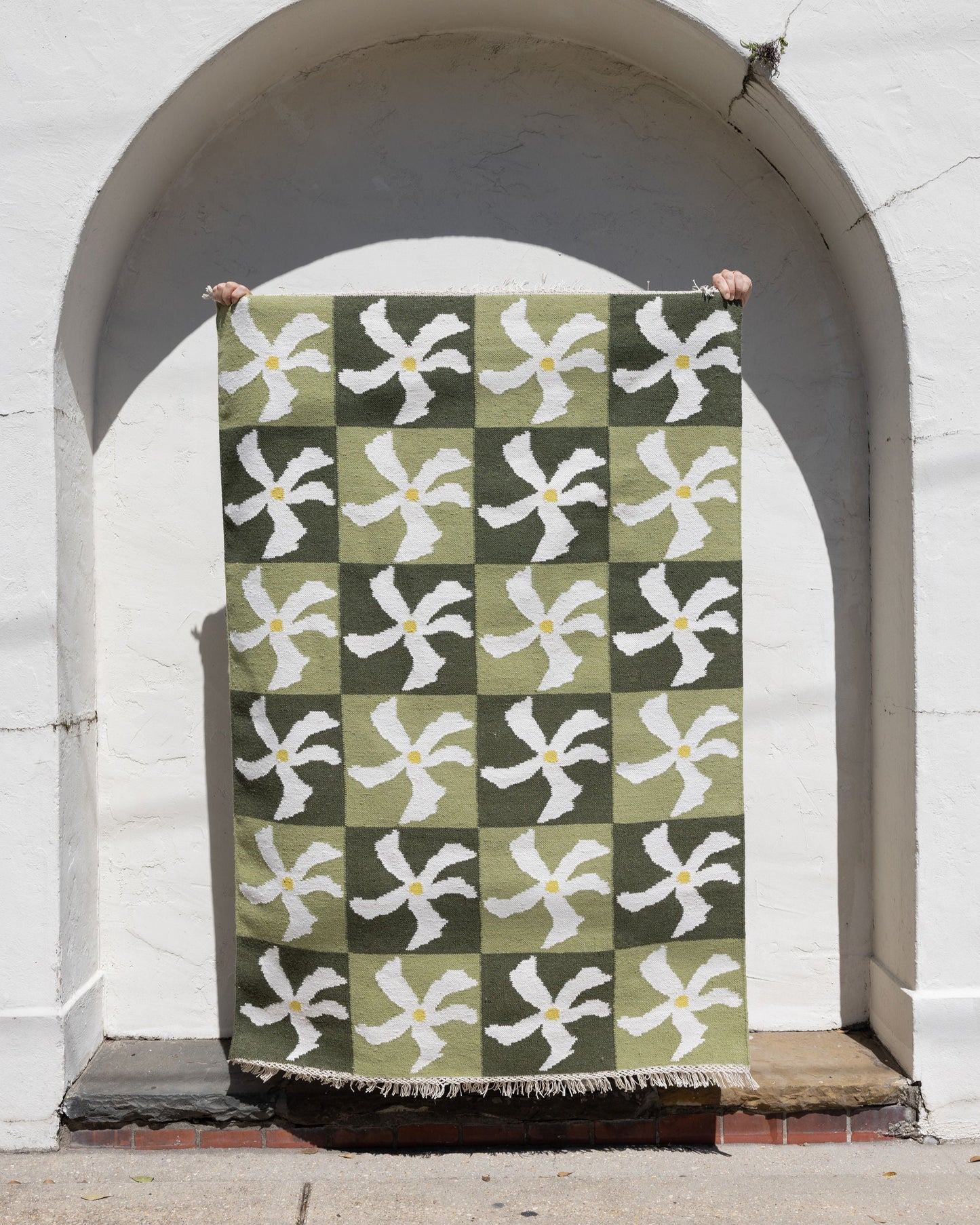 Jasmine Grid Flat Weave image 0
