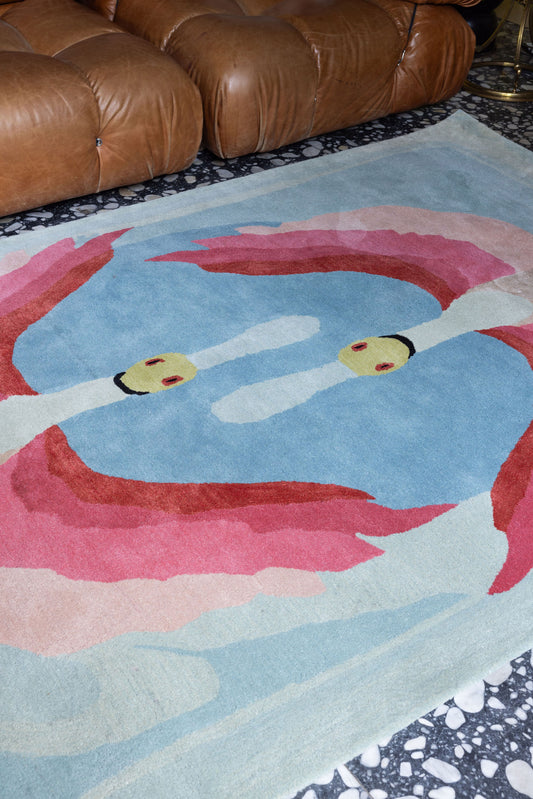Dueling Spoonbills Rug image 1