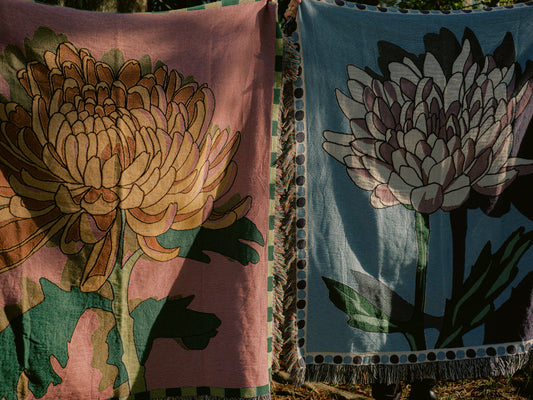 Chrysanthemum Blanket (orange)