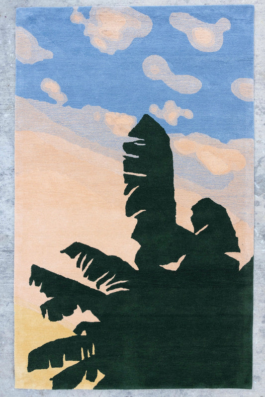Sunset Banana Tree Rug