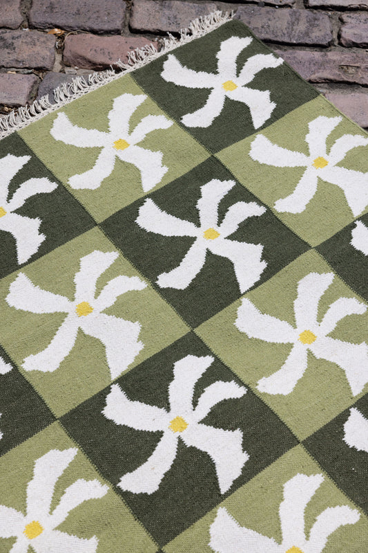 Jasmine Grid Flat Weave image 1