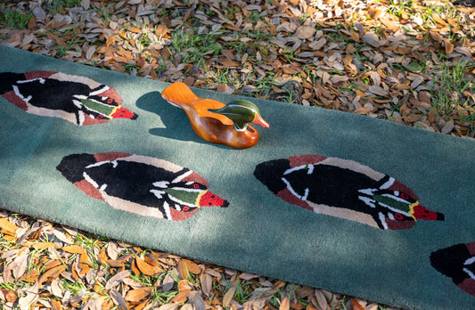 Wood Ducks in a Row Runner
