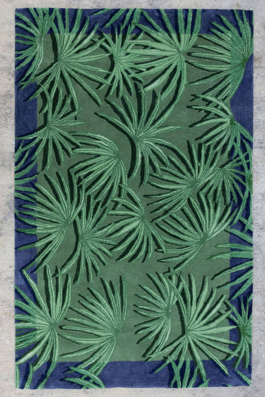 2 Tone Palm Rug image 0