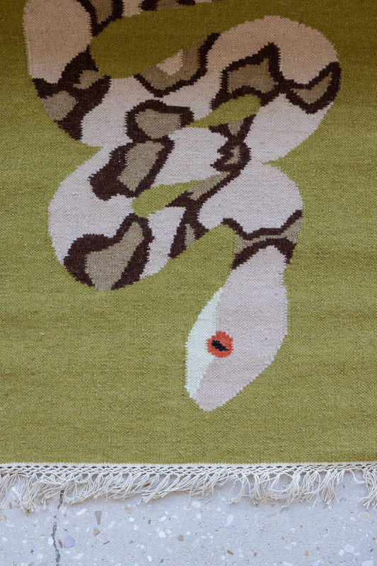 Copperhead Snake Flat Weave Runner image 1