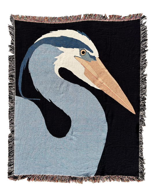 Blue Heron Blanket image 0