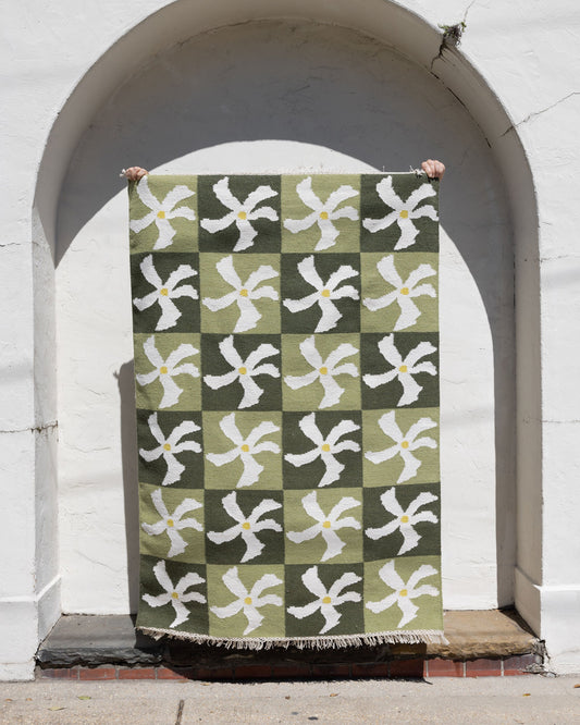 Jasmine Grid Flat Weave image 0