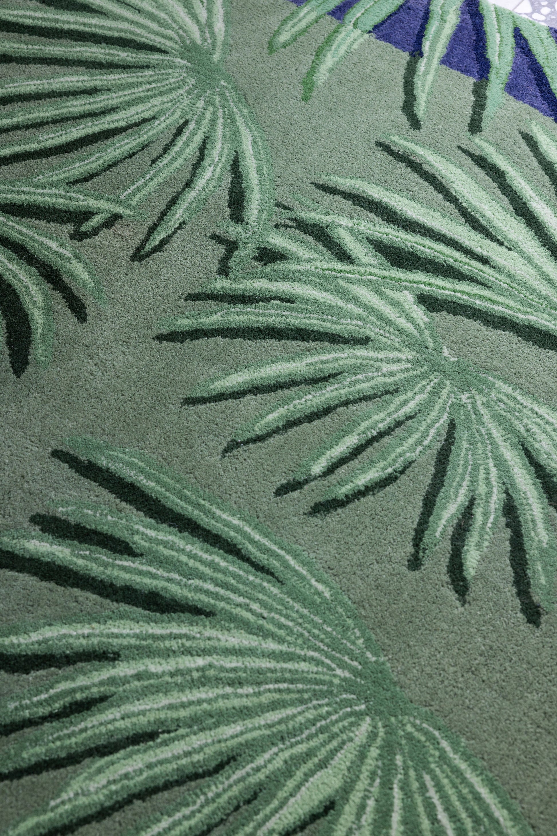 2 Tone Palm Rug image 1