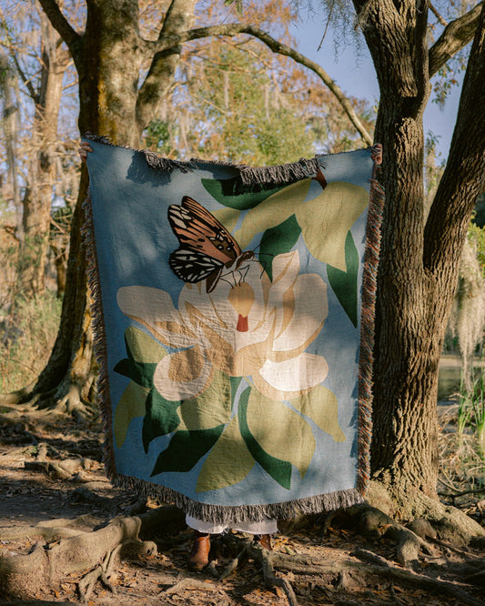 Magnolia Butterfly Blanket image 0