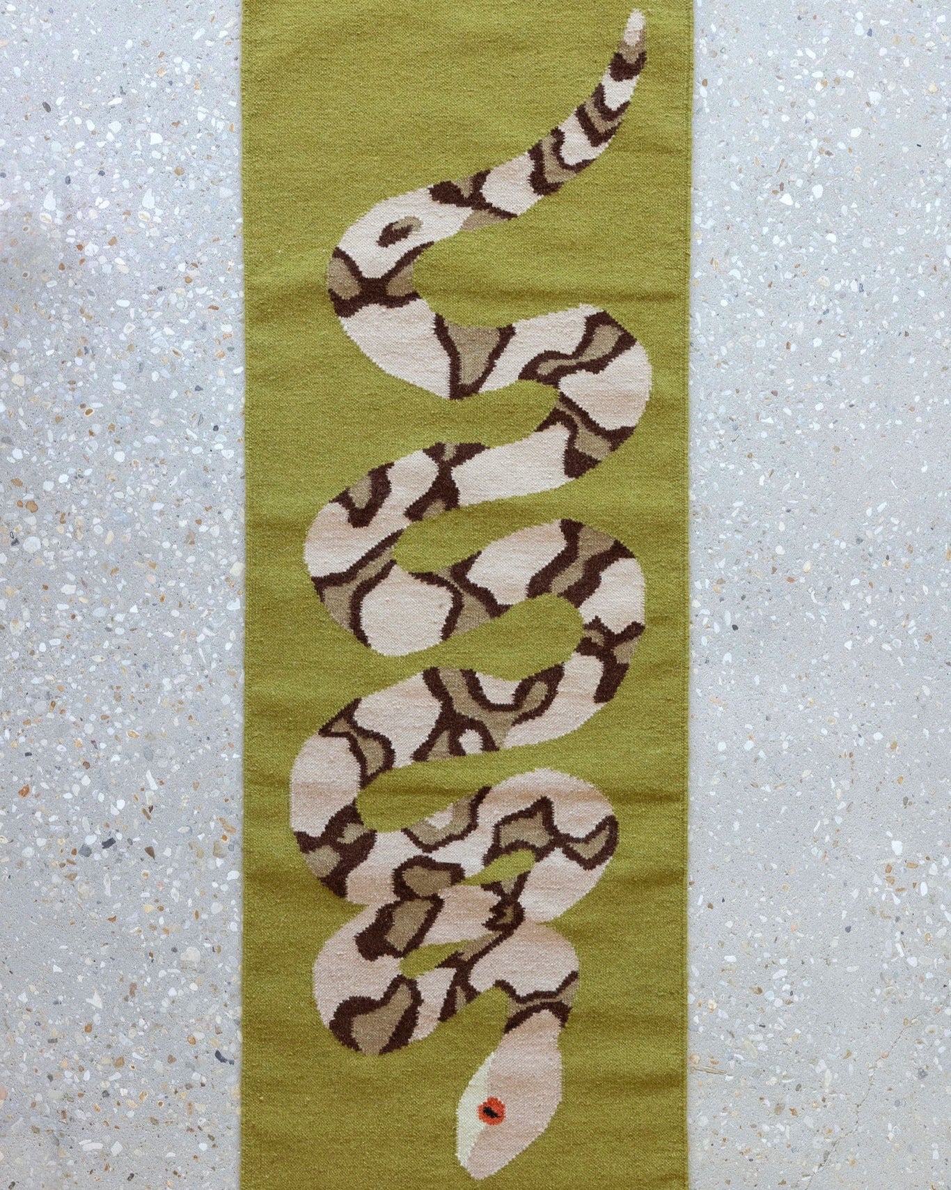 Copperhead Snake Flat Weave Runner image 0