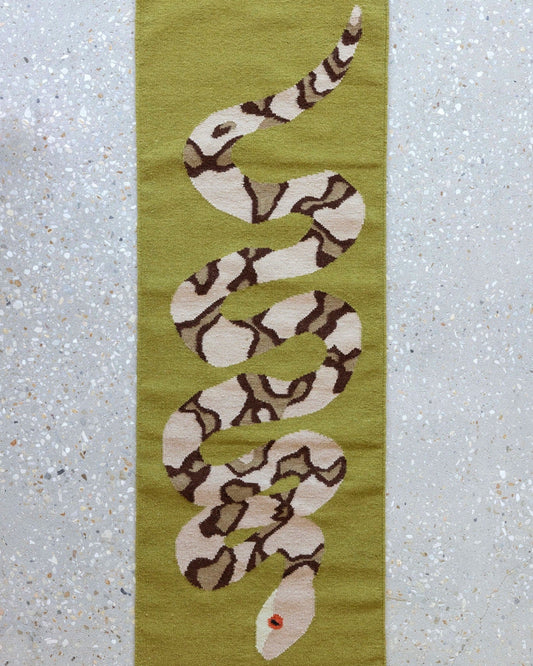 Copperhead Snake Flat Weave Runner image 0