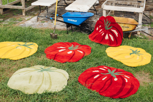 One of a Kind Tomato Rug #3
