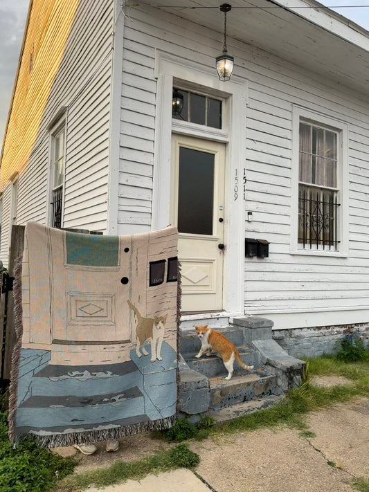Seventh Ward Porch Cat