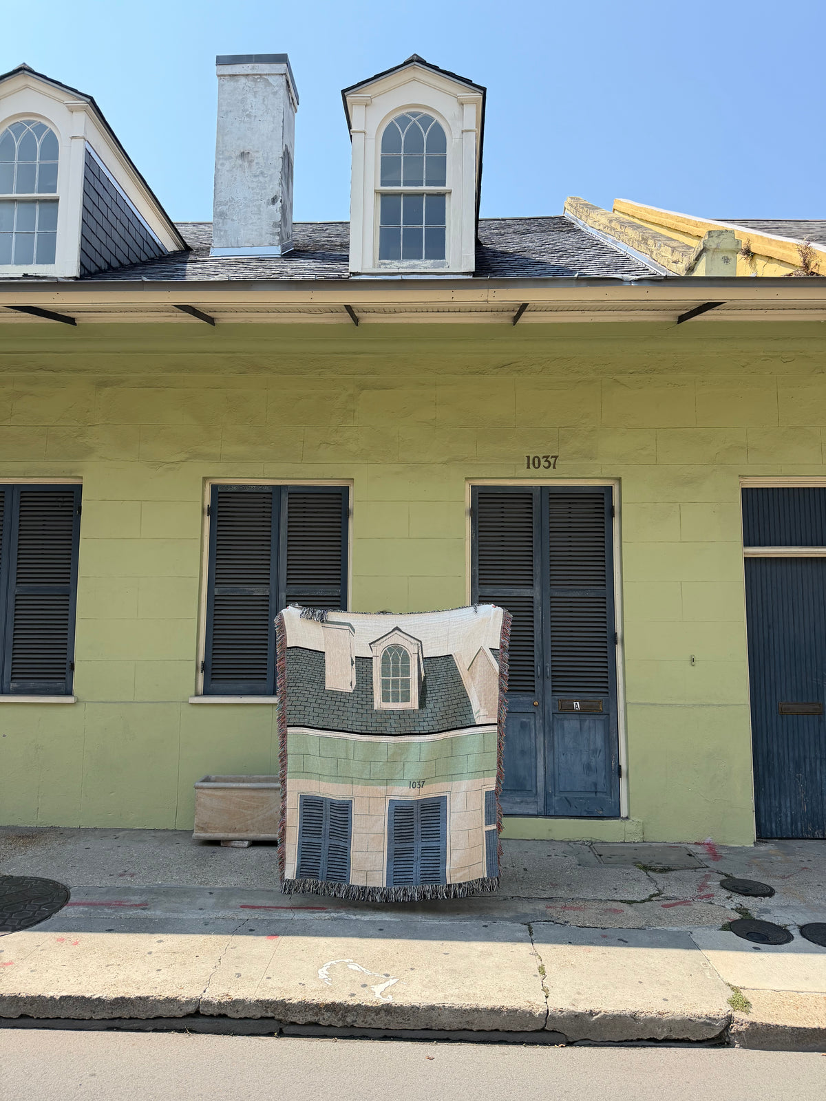 French Quarter Green House Blanket