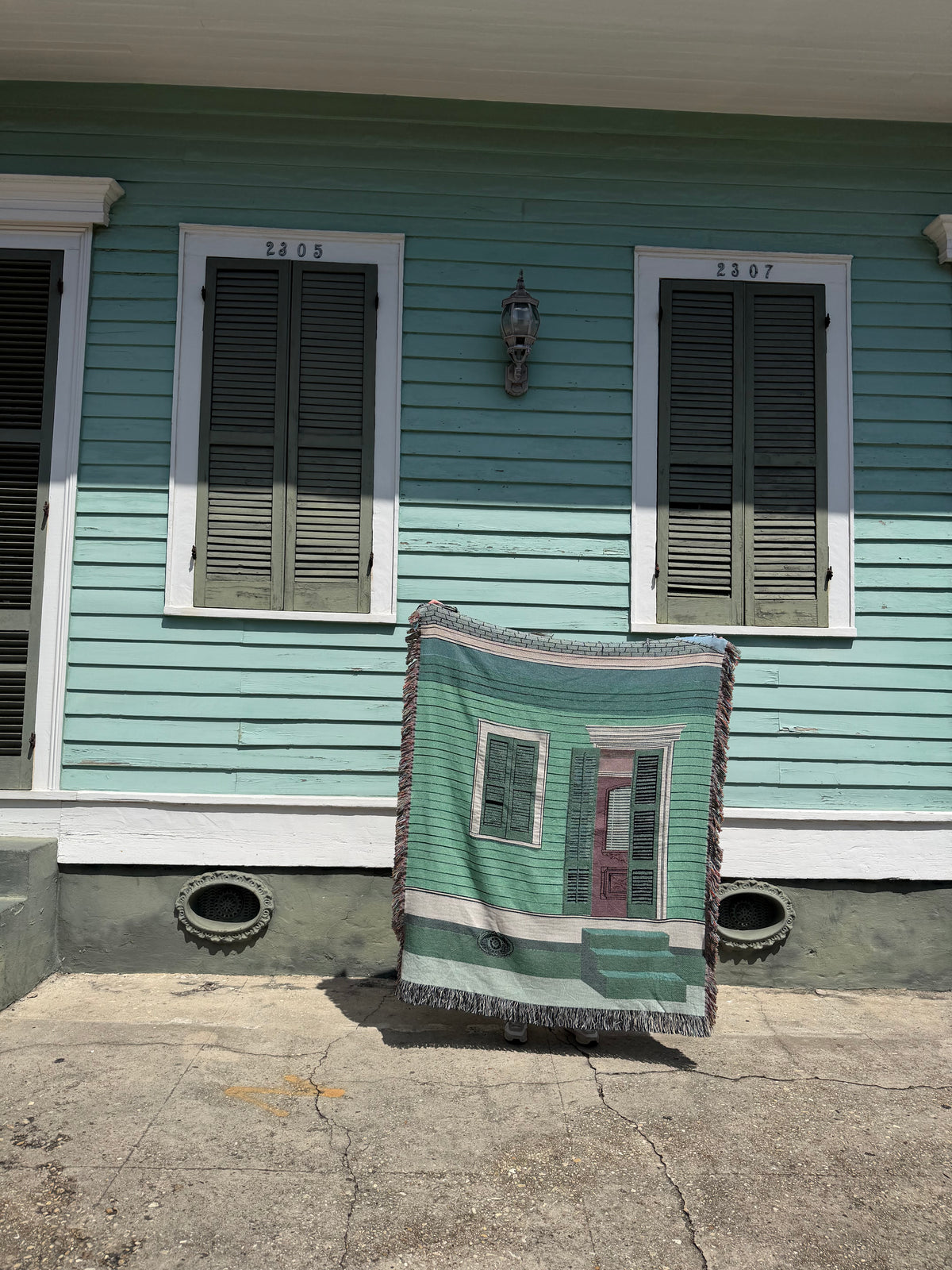 Marigny Turquoise House Blanket