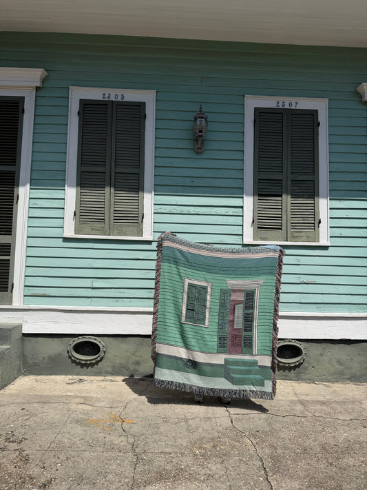 Marigny Turquoise House Blanket