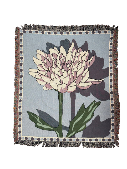 Chrysanthemum Blanket (blue)