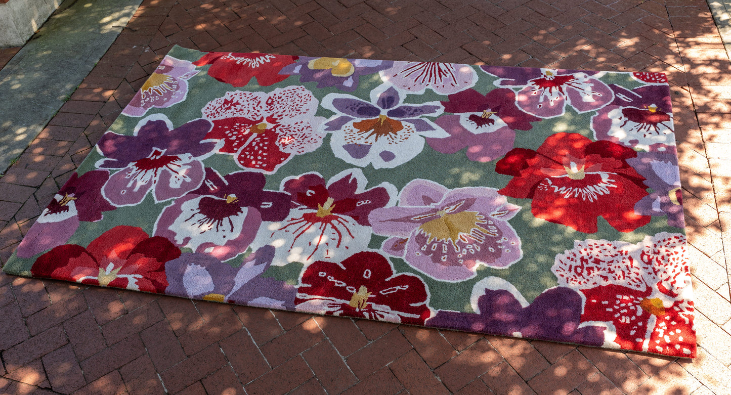 Orchid Pattern rug