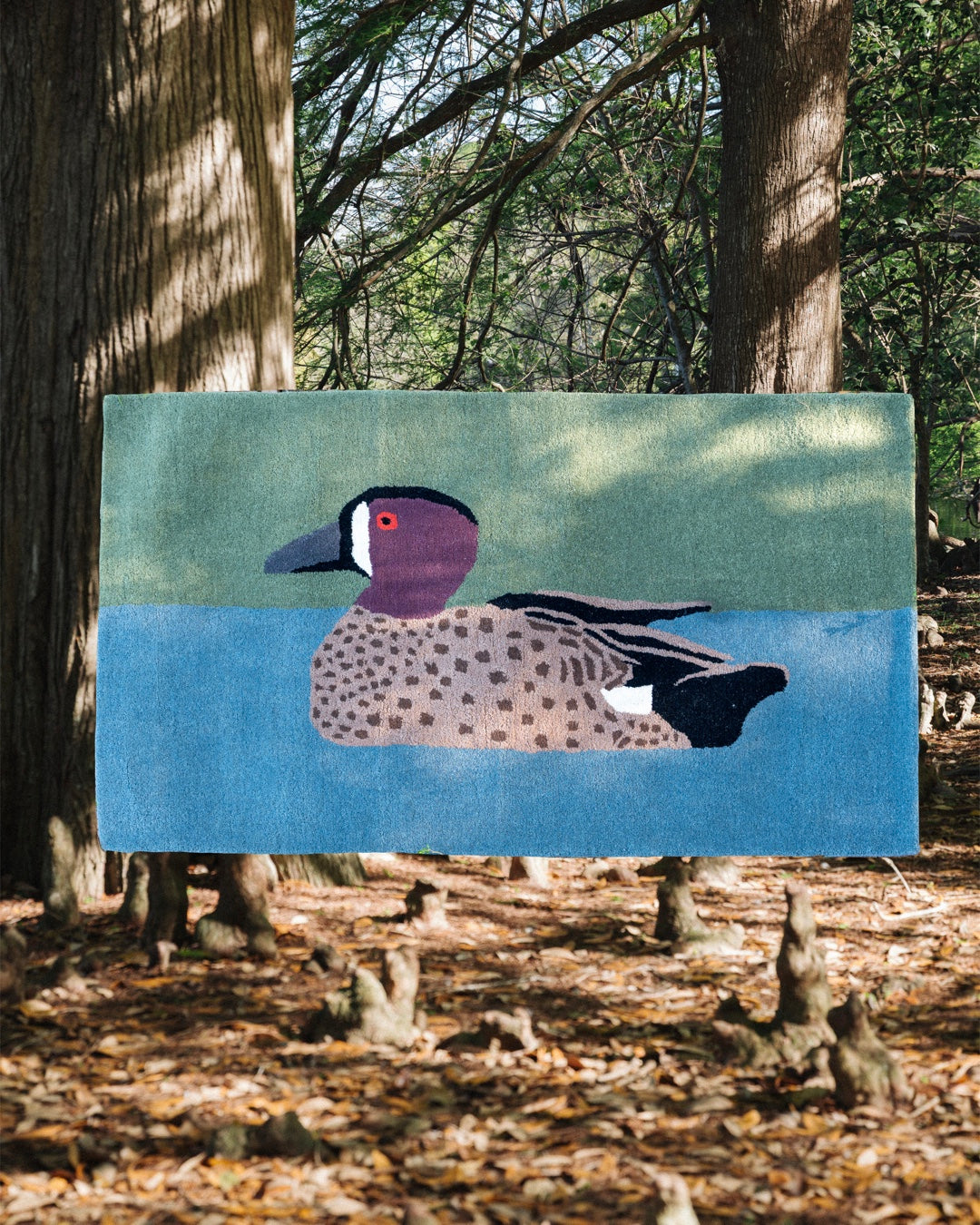 Blue Winged Teal Duck Rug Wholesale