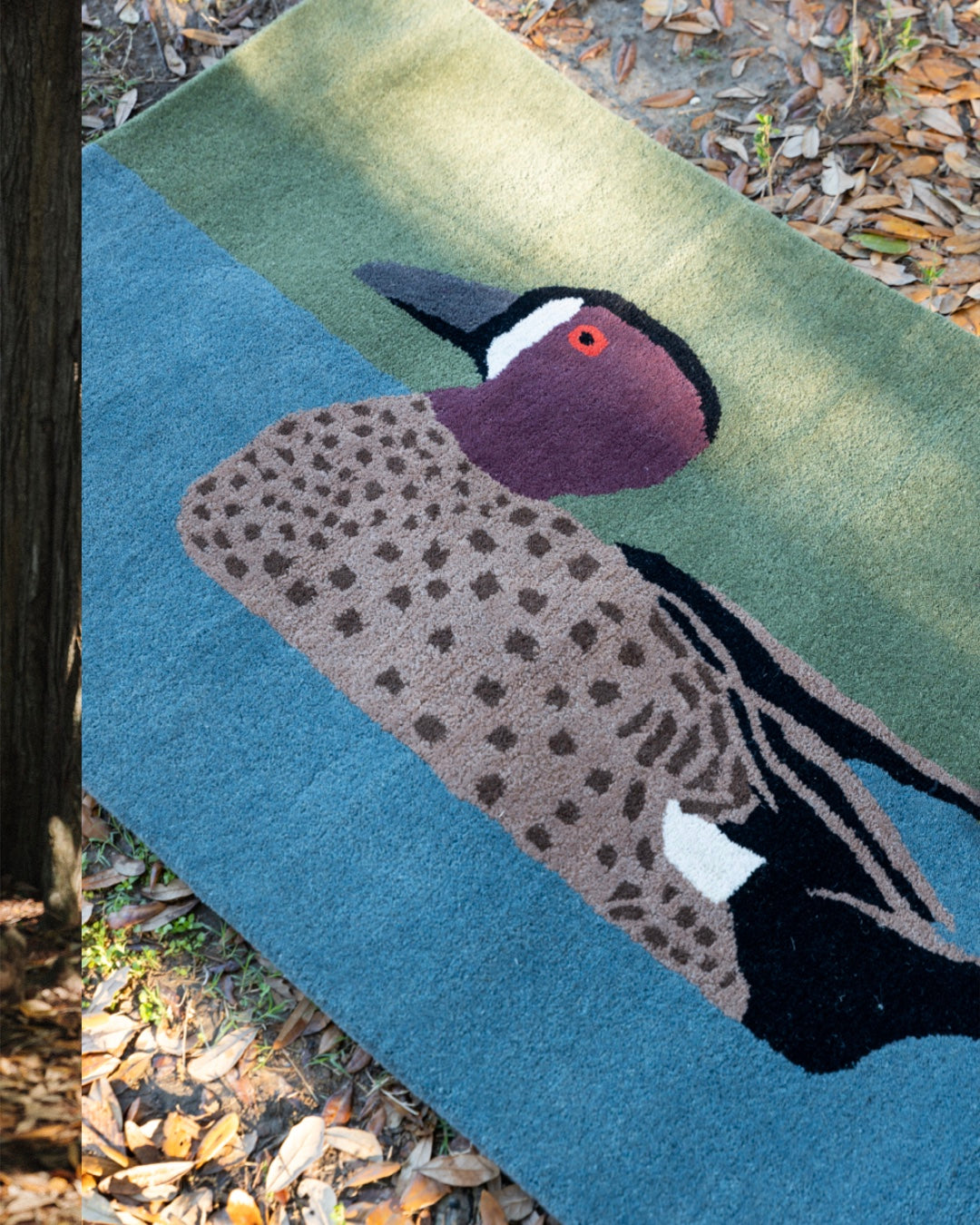 Blue Winged Teal Duck Rug Wholesale