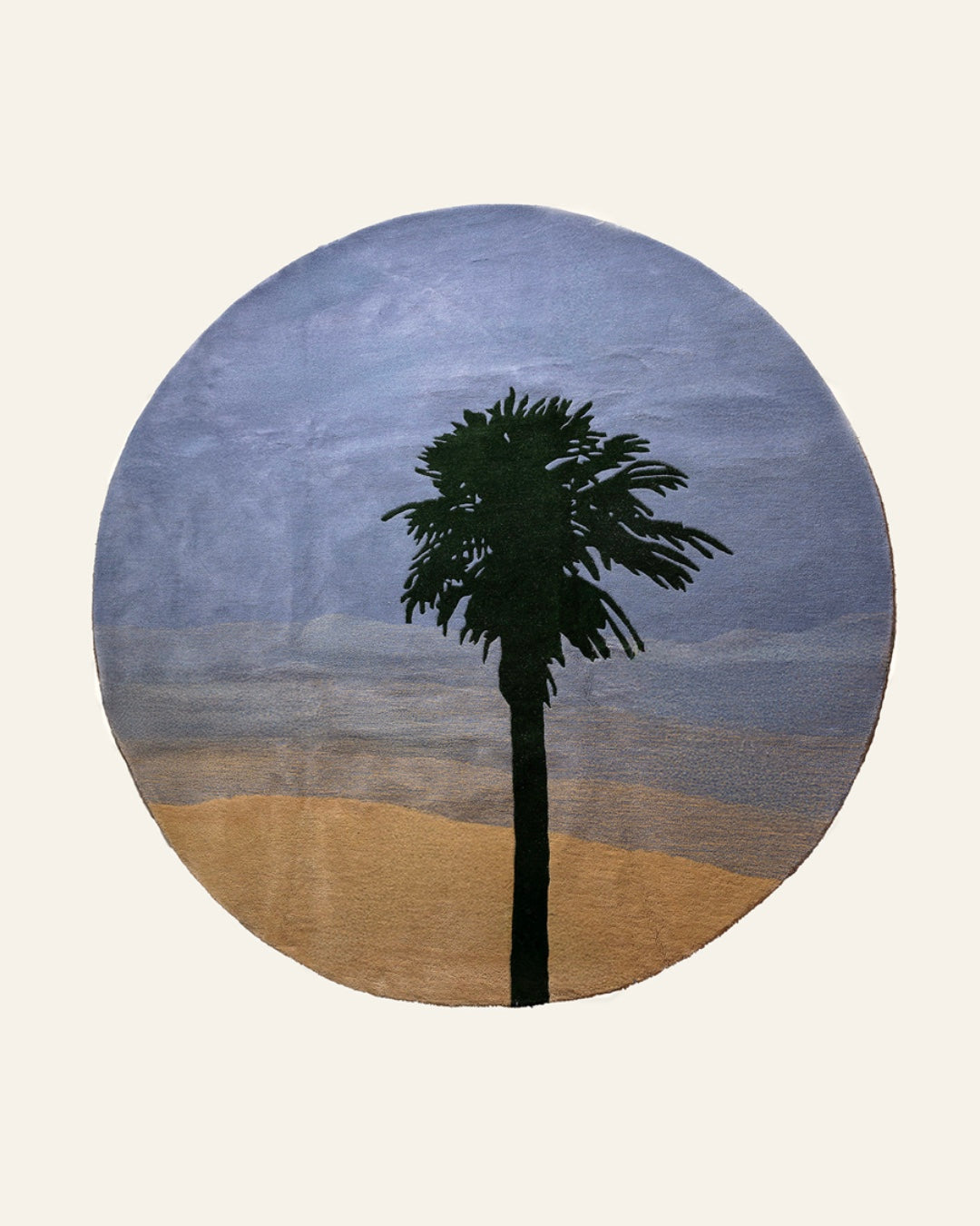 Twilight Palm Circle Rug