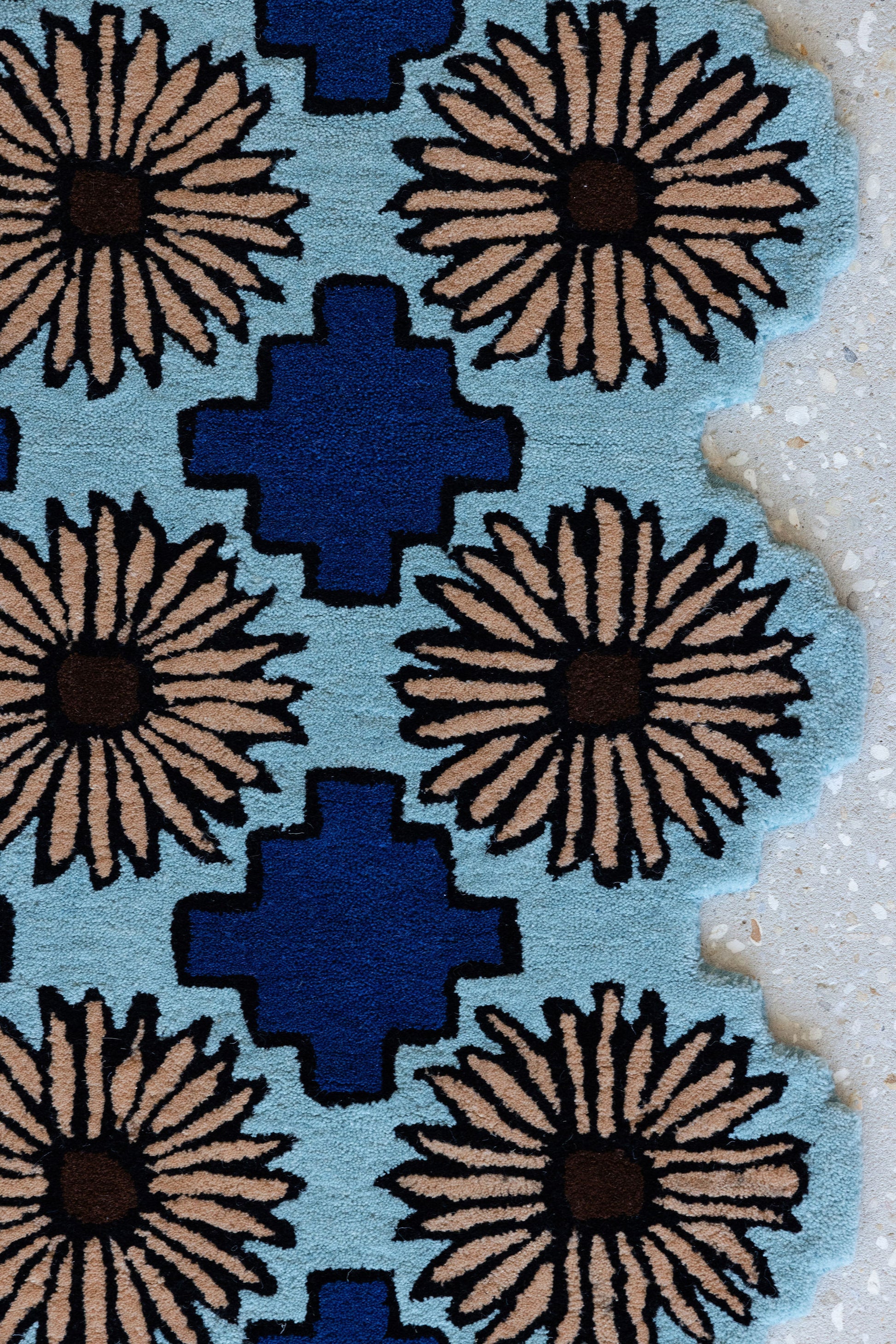 Pink Floral Tiles Rug image 4