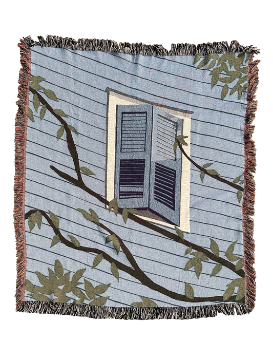 Blue Shutters Blanket image 0