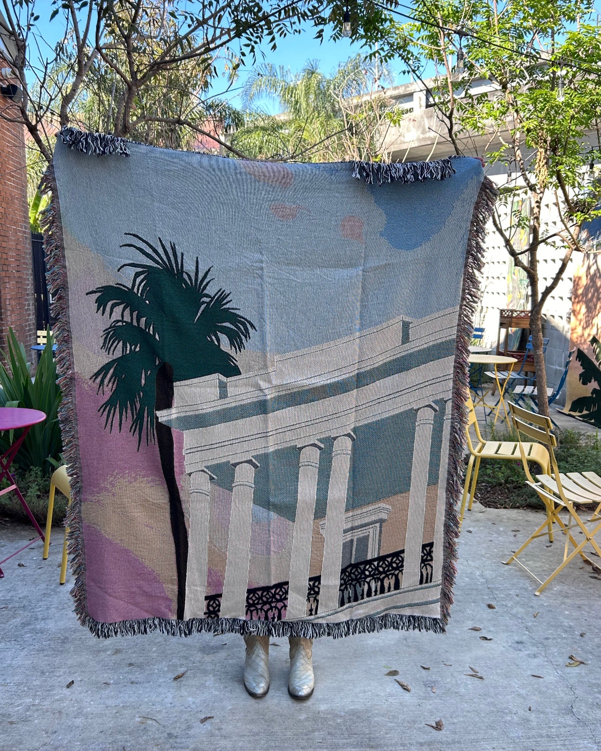 Sunset Palm Blanket image 0
