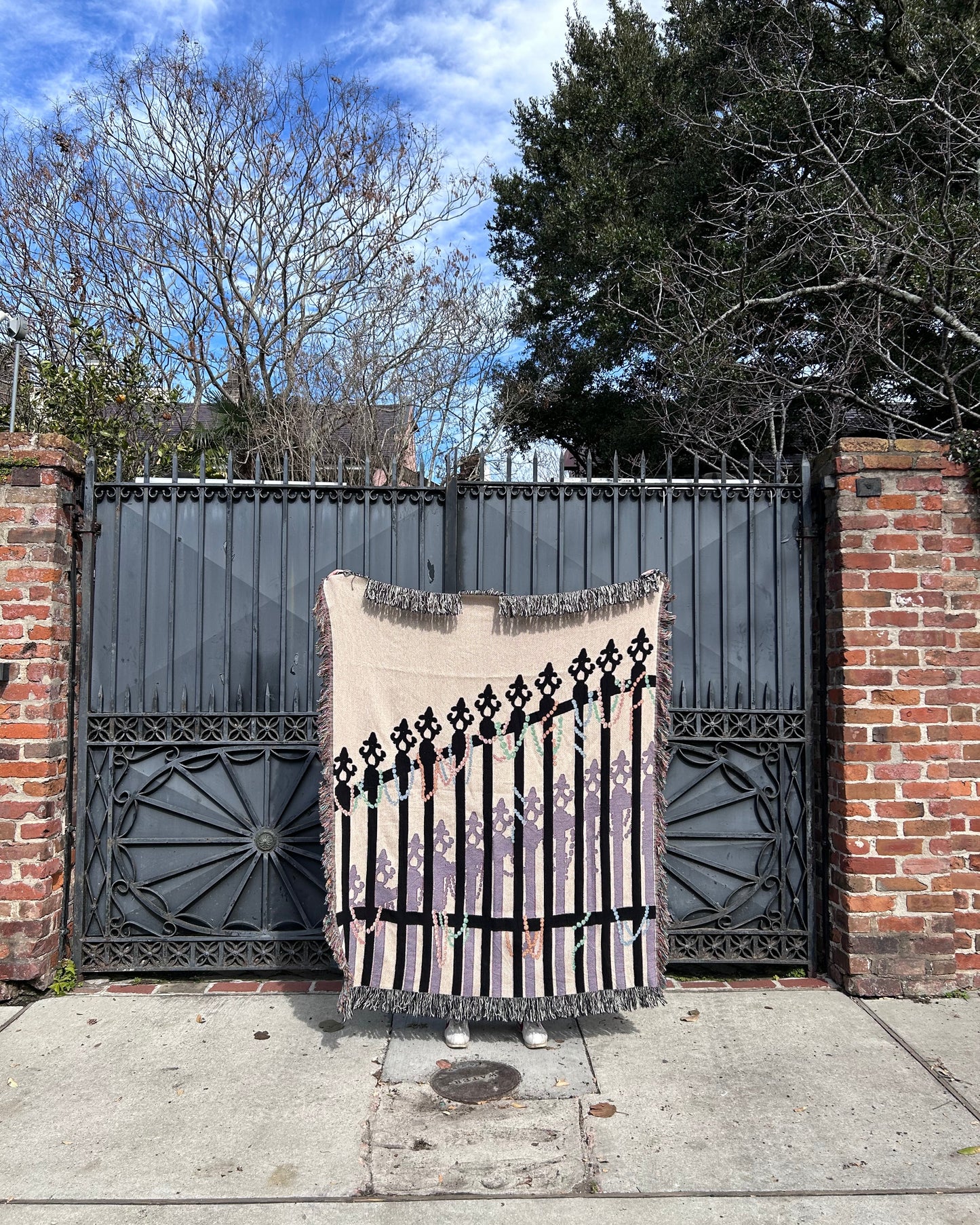 Beaded Fence Blanket image 0