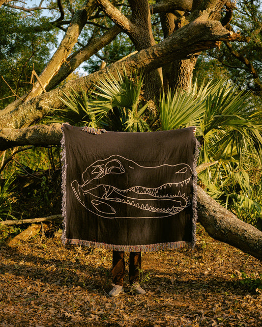Alligator Skull Blanket image 0